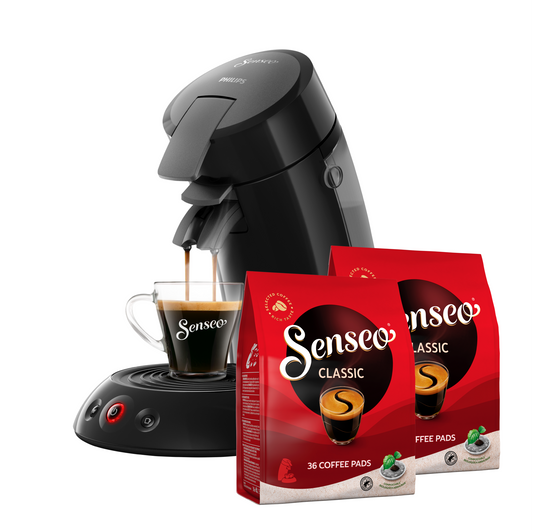 მეორადი Senseo Classic აპარატი და 2 ყავის შეფუთვა